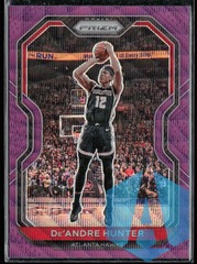 2020-21 Panini Prizm Purple Wave Prizm De'Andre Hunter #38